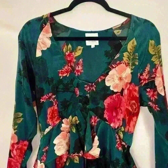 MISA LOS ANGELES Floral Morgan Robe Top Dress romantic feminine - Picture 5 of 15